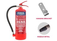 4 Kg Dry Powder Fire Extinguisher with wall bracket