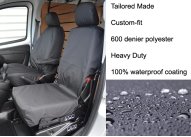 Tailored Front Pair - Driver & Non-Fold Single Passenger - Black