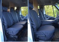 Driver & Folding Middle Seat - 1 non-split bench base - Black