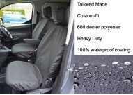 Driver & Single Passenger - Separate Headrest & Armrest - Black