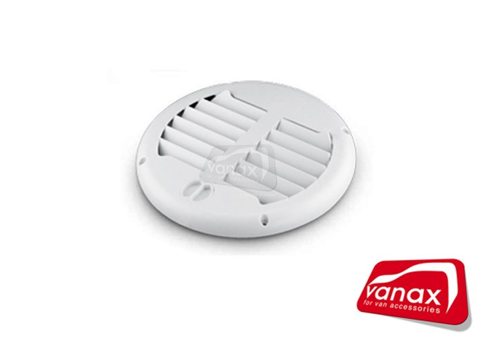 Le Mans Electric Vent - white - with louvre vent grille - Click Image to Close