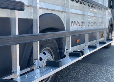 Dispatch (16-on) L3 H1 - Aluminium Glass Rack (LxH) 2500x2000