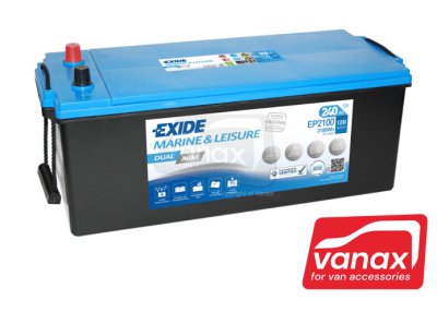 Exide AGM 240Ah (EP2100) - Deep Cycle Battery