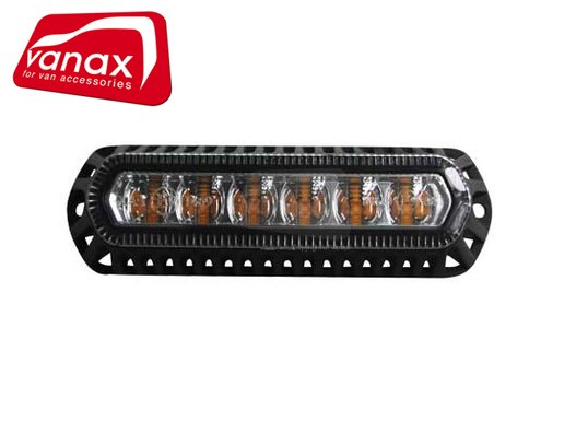 6 x LED Amber Flashing Warning Light - Click Image to Close
