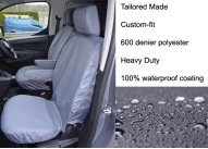 Driver & Single Passenger - Separate Headrest & Armrest - Grey