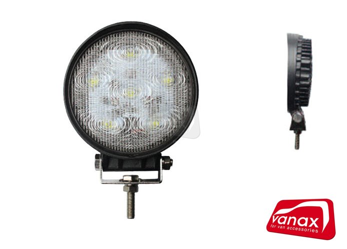 1000 lumens - LED Worklamp - 116mm diameter (Slim-line) - Click Image to Close