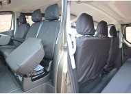 Driver & Double - Separate headrests with u/seat storage - Black
