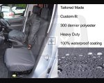 Driver & Double Folding Passenger (No Armrests) - Black