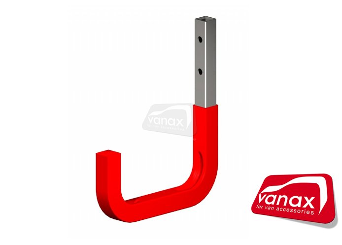 115mm Galvanised Steel Hook - red dipped - 45kg capacity - Click Image to Close