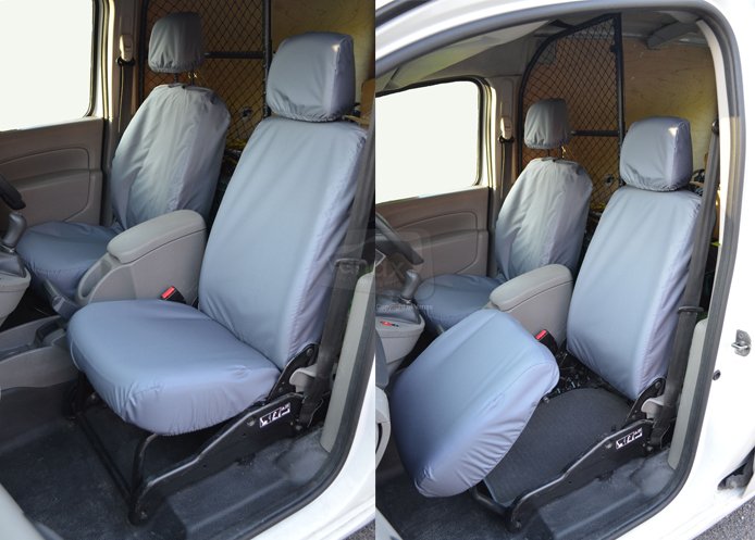 Tailored Front Pair - Driver & Folding Passenger - Grey - Click Image to Close