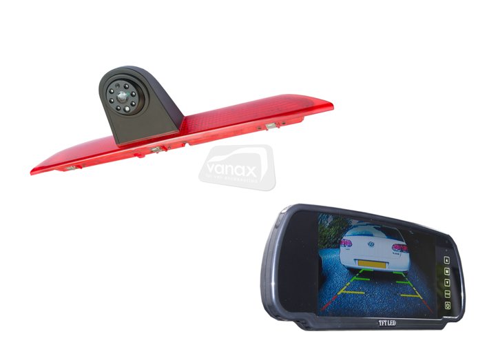 High Level Brake light camera and mirror mounted monitor - Click Image to Close