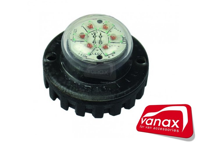 3 x 3 Watt LED Amber hideaway warning flasher - Click Image to Close