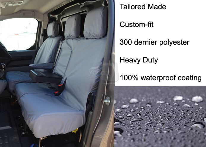 Driver & Double Passenger with Worktray - Grey - Click Image to Close