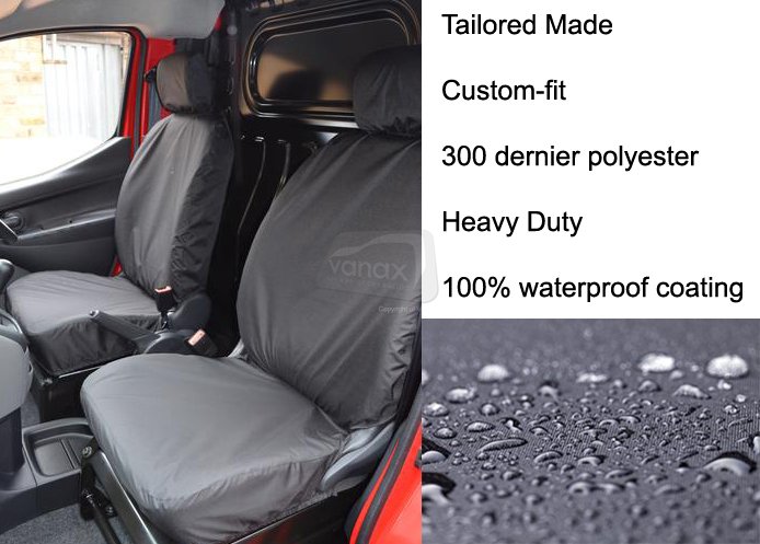 Tailored - Driver & Single Passenger - Black - Click Image to Close