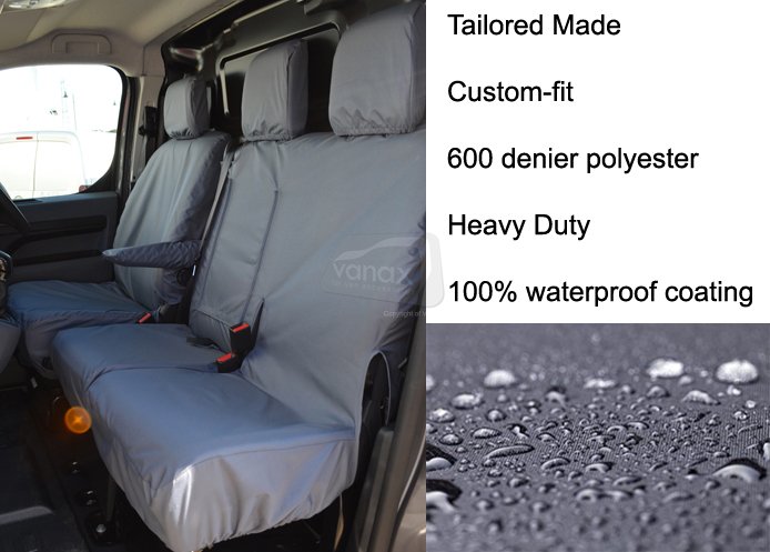 Driver & Double Passenger with Worktray - Grey - Click Image to Close