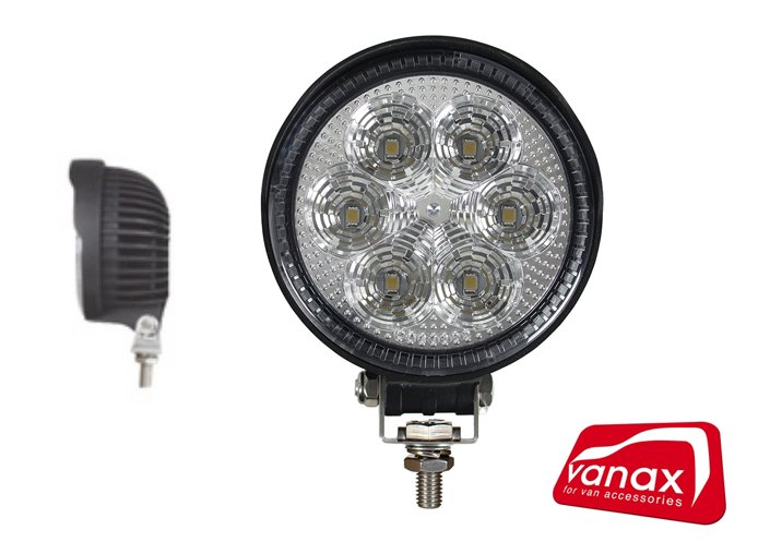 1300 lumens - LED Worklamp - 6 LEDs - 115mm diameter - Click Image to Close