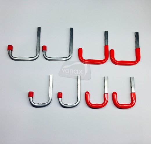Heavy Duty Hook set - 8 hook pack incl. fixings - Click Image to Close