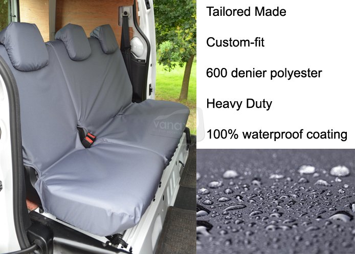 Tailored Rear Single & Double Seat - Grey - Click Image to Close