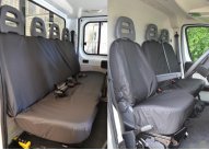 Crew Van Tailored Driver, Double Passenger and Rear - Black