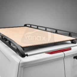 Talento (2016-21) - L2 H1 Tailgate - Rhino KammRack Black - Click Image to Close