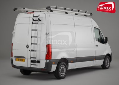 TGE (2017-on) - H2/H3 - 7 rung Aluminium rear door ladder