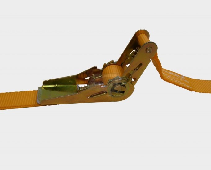 Universal single ratchet strap & 1 pair eye bolt kit - Click Image to Close