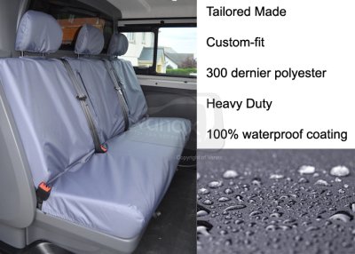 C/Cab Sport & Bus+ Rear 3 Seats - Grey