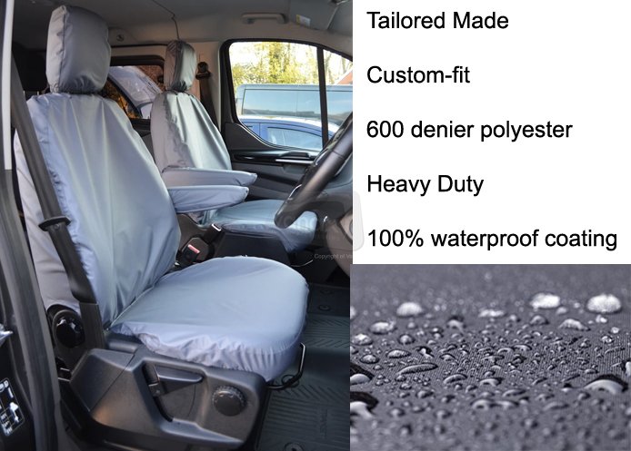 Tailored Driver & Single Passenger - Grey - Click Image to Close