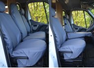 Driver & Folding Middle Seat - 1 non-split bench base - Grey