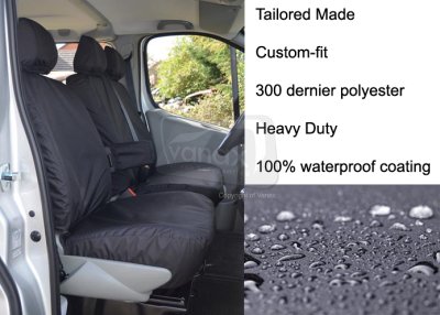 2001-06 Driver's Seat No Armrest & Double Passenger - Black