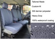 2001-06 Driver's Seat With Armrest & Double Passenger - Grey