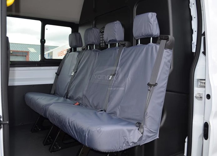 DCIV Tailored - Rear 2 x Double Passenger Seat Covers - Grey - Click Image to Close