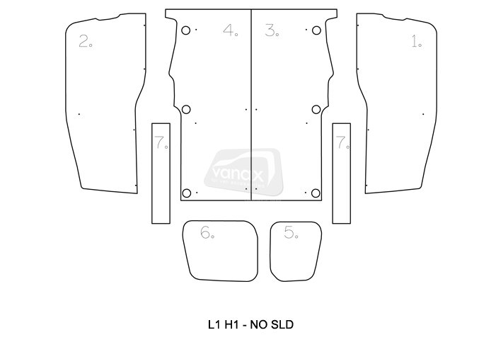 L2 H1 (June 2008-18) - Full Ply Lining Kit - Click Image to Close