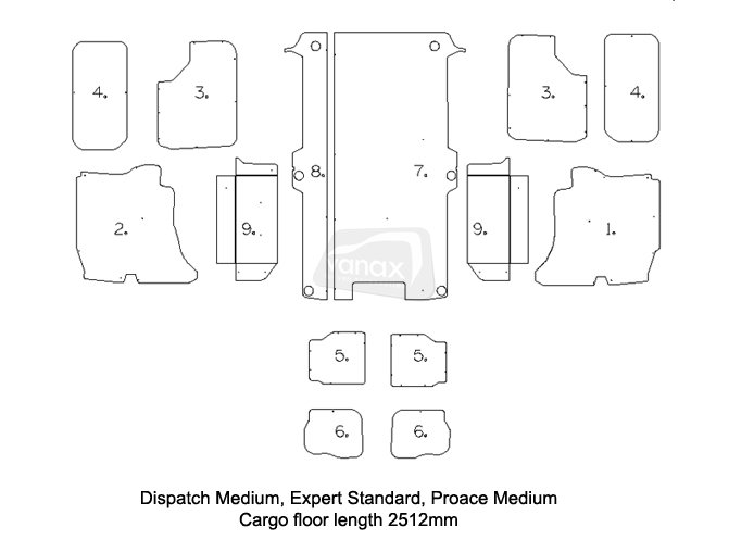 L1 H1 (2019-on) - Full Ply Lining Kit - Click Image to Close
