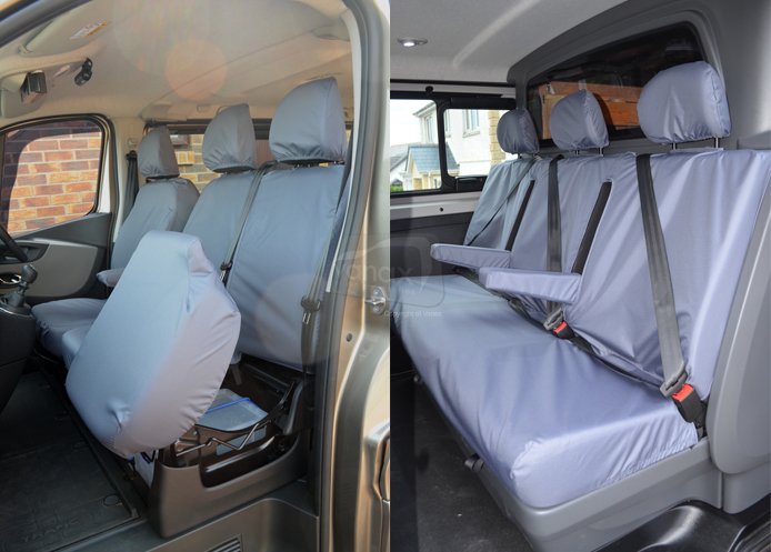 Crew Van SX Tailored Driver, Double Passenger and Rear - Grey - Click Image to Close