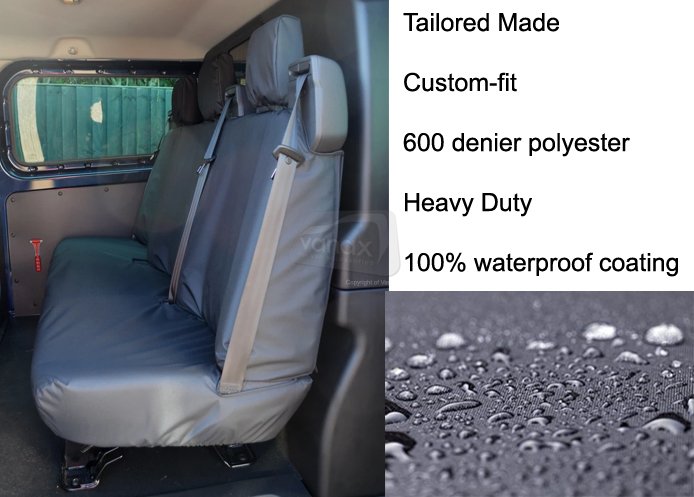 DCIV - Tailored Rear Bench - Triple - Black - Click Image to Close