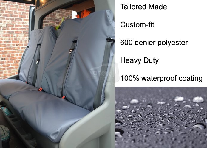DCIV Tailored - Rear Passenger - 2 Doubles - Grey - Click Image to Close