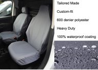 Driver & Single Passenger - Integral Passenger Headrest - Grey