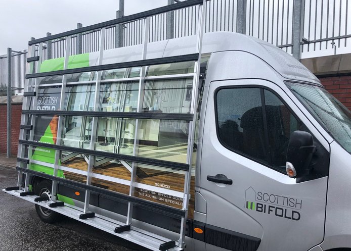 Movano (10-21) L3 - Aluminium Glass Rack (LxH) 3500 x 2500 - Click Image to Close