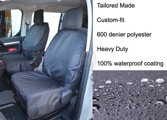 Tailored Front Pair - Driver & Single Passenger - Grey - Click Image to Close