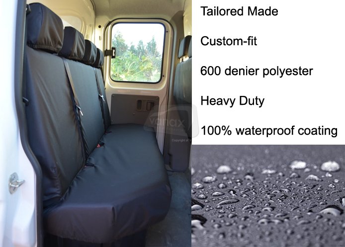 Tailored - Rear 4-Seater Bench - Black - Click Image to Close