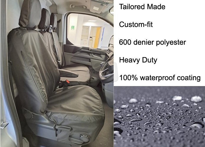 Driver & Double Passenger with Worktray - Black - Click Image to Close