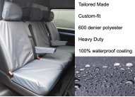 Tailored Rear Triple Seat Covers - Grey