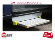 600mm SLM Manual Cassette Step - sliding side door - LEFT