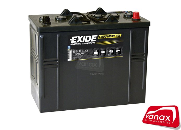 Exide Gel 120Ah (ES1350) - Deep Cycle Gel Battery - Click Image to Close