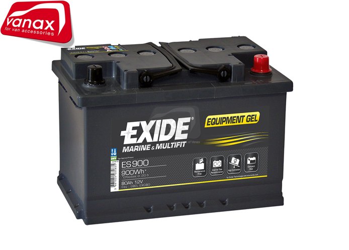 Exide Gel 80Ah (ES900) - Deep Cycle Gel Battery - Click Image to Close