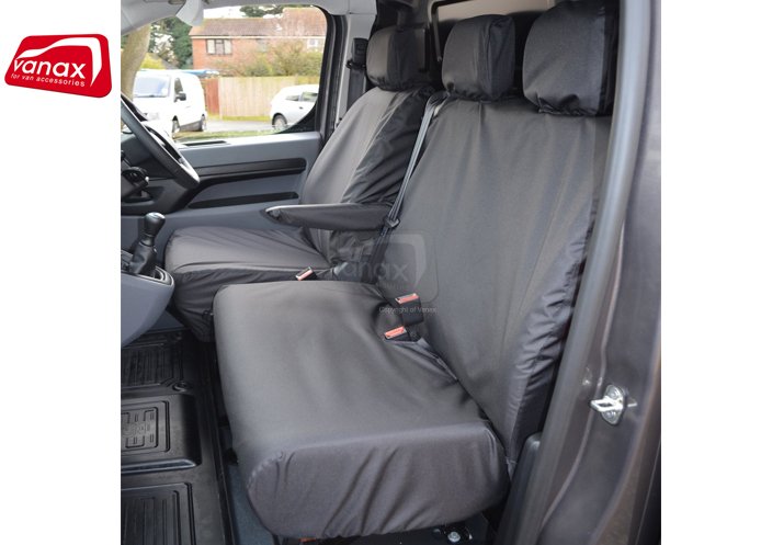 Driver & Double Passenger - No Worktray - Black - Click Image to Close