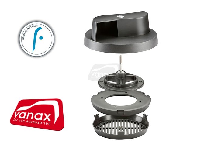 Flettner 2000 Roof Vent - White - Click Image to Close