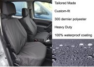 Tailored Front Pair - Driver & Non-Fold Passenger - Black