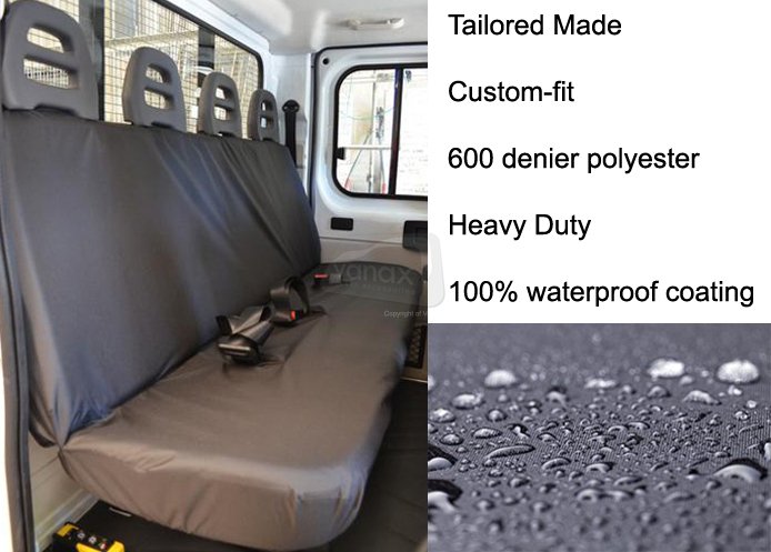 Crew Cab - Tailored Rear Passenger Seat only - Black - Click Image to Close